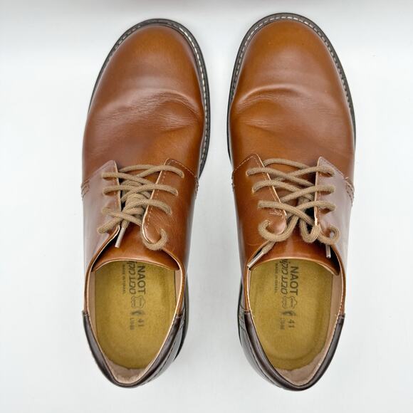 Naot Mens Chief Dress Shoe EU 41 US 8 Standard Brown Leather EUC main image 4